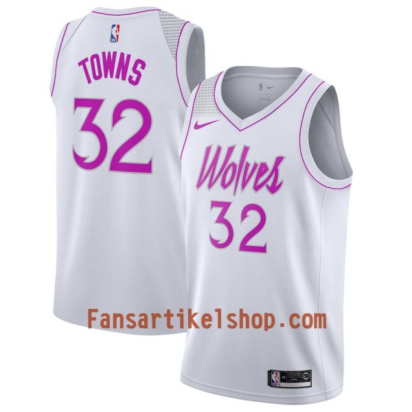Minnesota Timberwolves Trikot Karl-Anthony Towns 32 2018-19 Nike Weiß Swingman - Herren Minnesota Timberwolves Trikot Karl-Anthony Towns 32 2018-19 Nike Weiß Swingman - Herren